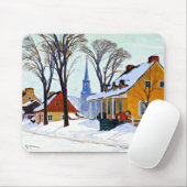 Winter Morning, fine art by Clarence Gagnon Mousepad (Mit Mouse)