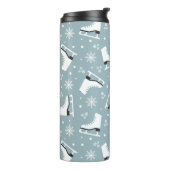 Winter-Motivbild mit Eis-Skaten Thermosbecher (Nach links gedreht)