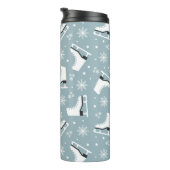 Winter-Motivbild mit Eis-Skaten Thermosbecher (Nach rechts gedreht)