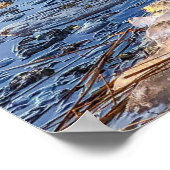 Winter Mountain 4k Wallpaper Einfache Landschaft F Poster (Ecke)