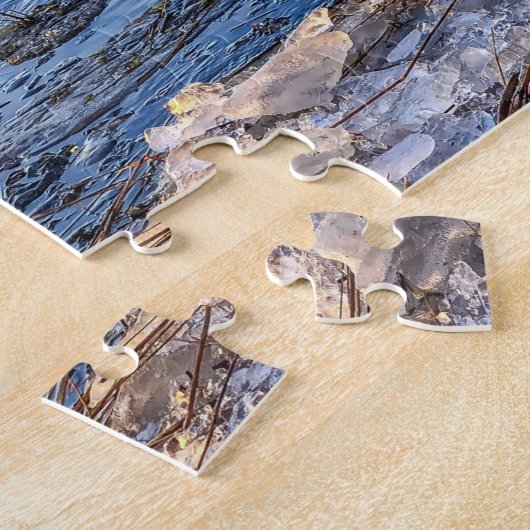 Winter Mountain 4k Wallpaper Einfache Landschaft F Puzzle (Seite)