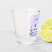 Winter Mountain Bachelorette Personalized Schnapsglas (Links)