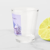 Winter Mountain Bachelorette Personalized Schnapsglas (Rechts)