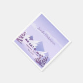 Winter Mountain Bachelorette Weekend Custom  Serviette (Ecke)