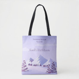 Winter Mountain Bachelorette Weekend Custom Tasche