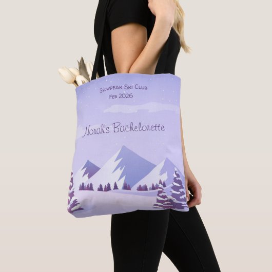 Winter Mountain Bachelorette Weekend Custom Tasche (Von Nahem)