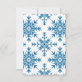 Winter Mountain Blume Hochzeit RSVP Reply Card Karte (Rückseite)