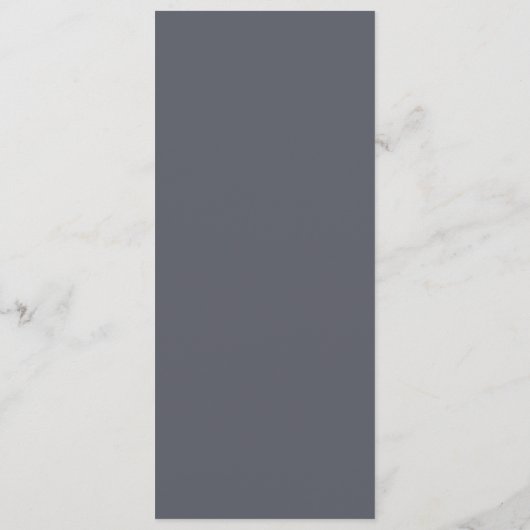 Winter Mountain Forest Wedding Menü Menükarte (Rückseite)