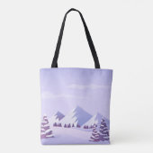 Winter Mountain Junggesellinnen-Wochenende individ Tasche (Rückseite)