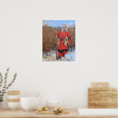 WInter Mountain Man Fine Art Poster (Küche)