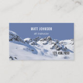 Winter Mountain Ski Instructor Visitenkarte (Vorderseite)