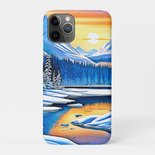 Winter Mountain Sunset Glow Case-Mate iPhone Hülle