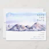 Winter Mountain Sunset Save the Date (Vorderseite)