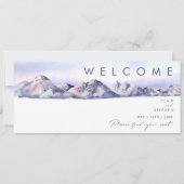 Winter Mountain Sunset Seating Chart Header (Vorderseite)