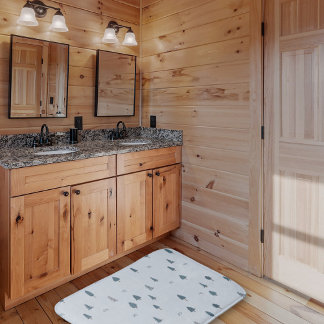 Winter Mountain Thema Kinderzimmer Bad Mat für Jun Badematte