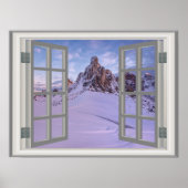 Winter Mountain USA Cool Fab Window Poster (Vorne)
