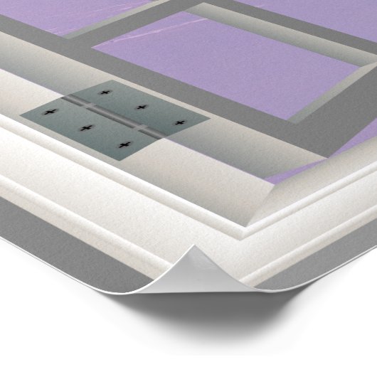 Winter Mountain USA Cool Fab Window Poster (Ecke)