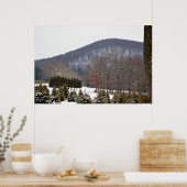 Winter Mountain View Poster (Küche)