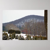 Winter Mountain View Poster (Vorne)