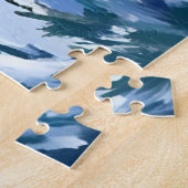 Winter Mountain Watercolor Snow Nature Landscape Puzzle (Seite)