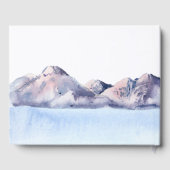 Winter Mountain Wedding Guest Book Gästebuch (Rückseite)