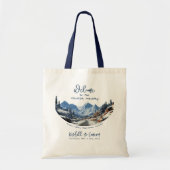 Winter Mountain Wedding Welcome Bags Tragetasche (Vorne)