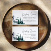 Winter Mountains Display Shower Card Begleitkarte