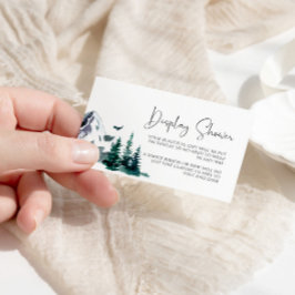 Winter Mountains Display Shower Card Begleitkarte