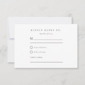 Winter Mountains Pine Tree Hochzeit RSVP (Vorderseite)