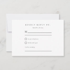 Winter Mountains Pine Tree Hochzeit RSVP Karte