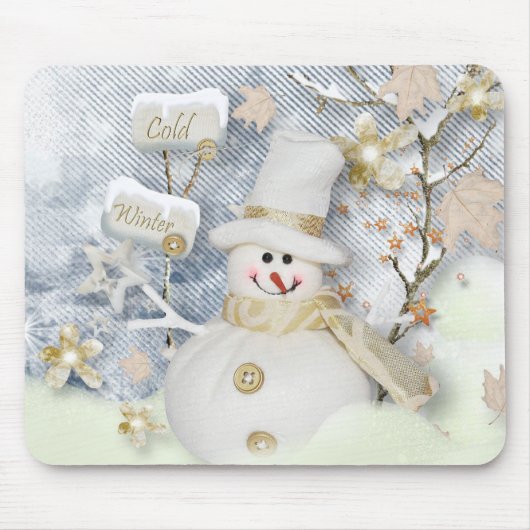 Winter Mouse pad/Snowman Mousepad (Vorne)