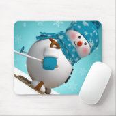 Winter Mouse pad/Snowman Mousepad (Mit Mouse)