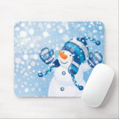 Winter Mouse pad/Snowman Mousepad (Mit Mouse)