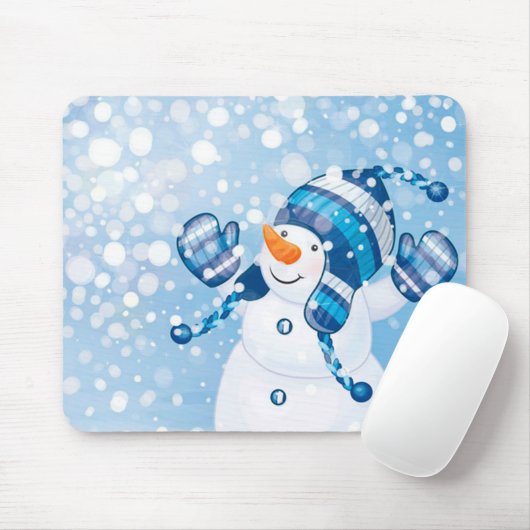 Winter Mouse pad/Snowman Mousepad (Mit Mouse)