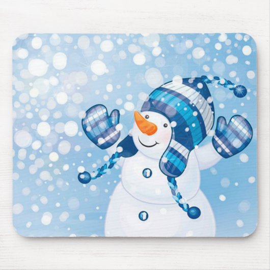Winter Mouse pad/Snowman Mousepad (Vorne)