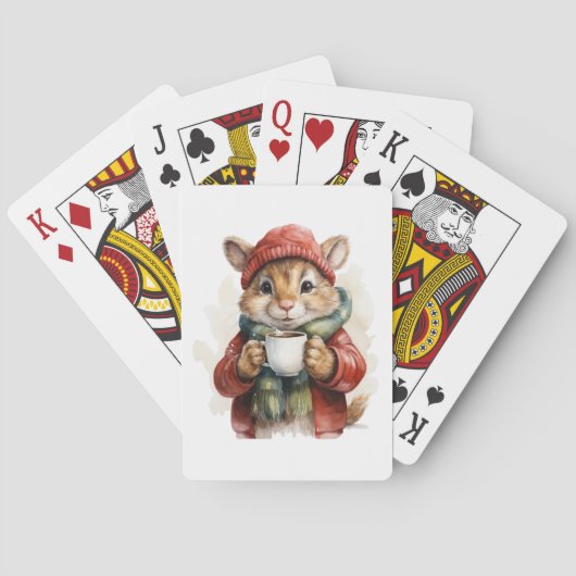 Winter Mouse Playing Cards Spielkarten (Rückseite)