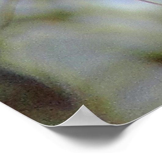 Winter Mule Deer Nah-up Poster (Ecke)