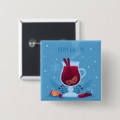 Winter Mulled Wine Button (Vorne & Hinten)