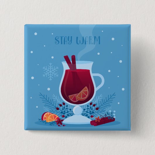 Winter Mulled Wine Button (Vorderseite)