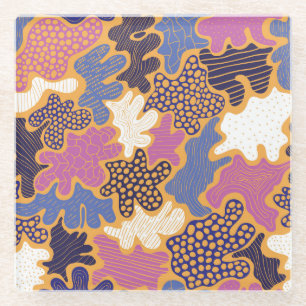 Winter Mulled Wine: Mixed Media Glasuntersetzer