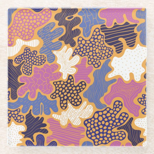 Winter Mulled Wine: Mixed Media Glasuntersetzer (Vorderseite)