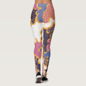 Winter Mulled Wine: Mixed Media Leggings (Rückseite)