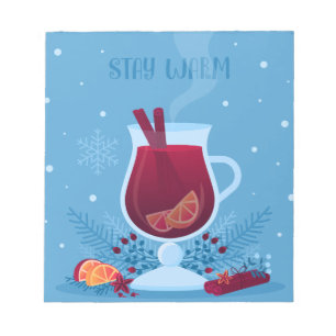 Winter Mulled Wine Notizblock