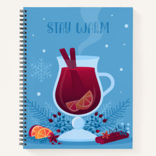 Winter Mulled Wine Notizblock