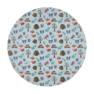 Winter Muster Cutting Board Schneidebrett