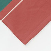 Winter Muster grün und rot Urlaub Fleecedecke (Ecke)