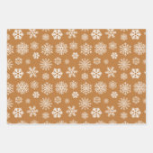 Winter Muster Wrapping Paper Flat Sheet Set 3 Geschenkpapier Set (Vorderseite 3)