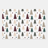 Winter Muster Wrapping Paper Flat Sheet Set 3 Geschenkpapier Set (Vorderseite)