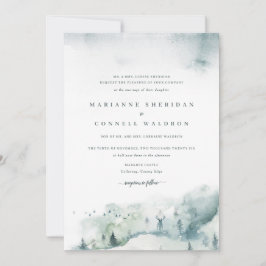 Winter Mystère I Formal Wedding Einladung