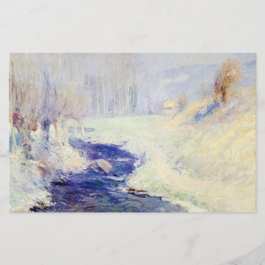 Winter (nach Typ Rose) Briefpapier (Vorderseite)